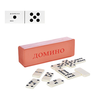 LDGames Домино, пластик, в пластиковом пенале, 17,8х5,8см, 5008В