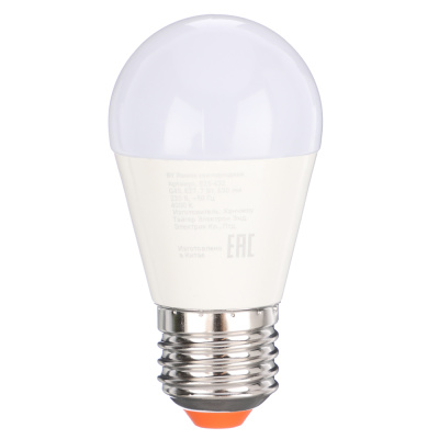 Лампа светодиодная BY шар G45 7 Вт, E27, 630 Лм, 4000 K, 175-265 В, Ra>80, IRF <5%,IC, 2 года гар.