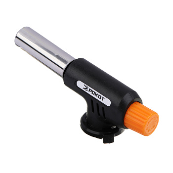 РОКОТ Горелка газ. с пьезорозжигом, цанговый захват, сопло 18,2 мм, 15,1х4х6,5см