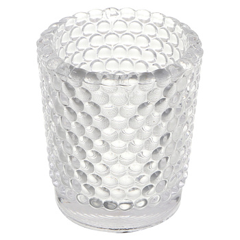Подсвечник тм LADECOR "Стакан" стеклянный, 5,6x5,6x6,4 см