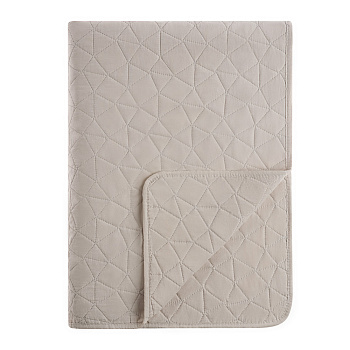 PROVANCE Хейзел Покрывало с эффектом вареного хлопка 220х240см, 100% полиэстер, бежевый