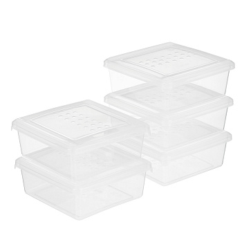 Набор контейнеров для заморозки 0,5 л 5шт, пластик