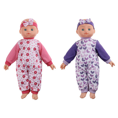 ИГРОЛЕНД Пупс мягкое тело, звук, 45 см, пластик, полиэстер, 3хAG13, 4 диз.