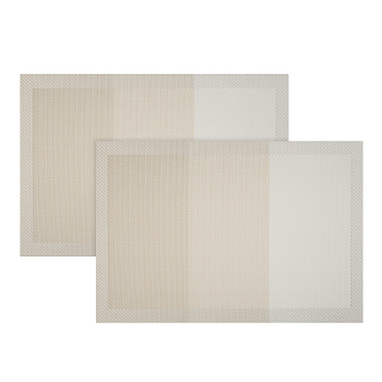 Набор салфеток сервировочных ПВХ, 2шт, 30x45см, "Богема"