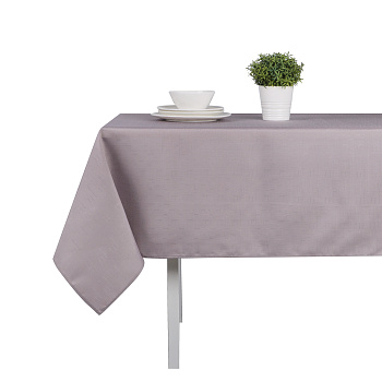PROVANCE Birds Скатерть текстильная 110х140см лён с водоотт. пропиткой, 100% пэ, пыльный сиреневый