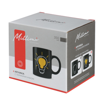 MILLIMI Лампочка Кружка 350мл с терморисунком, керамика