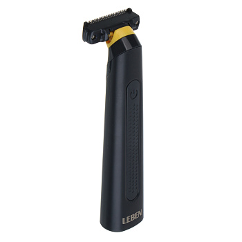 LEBEN Триммер для бороды и усов, 3 насадки: 1/3/5мм, Li-ion 3,7в/150 мАч, USB