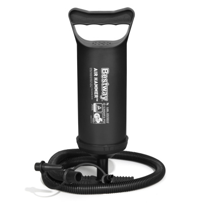 BESTWAY Ручной воздушный насос AIR HAMMER объемом 850мл, 30см, 3 насадки в комплекте, 62002