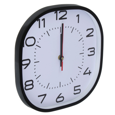 Часы настенные тм LADECOR CHRONO квадратные, 30x30x4 см, пластик, стекло, 1хАА