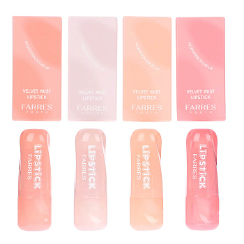 Помада вельветовая с эффектом тумана (с тестерами) тм Farres 3,6 г