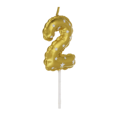 Свеча для торта тм Fntastic 5,2 см, в форме цифр (2), парафин