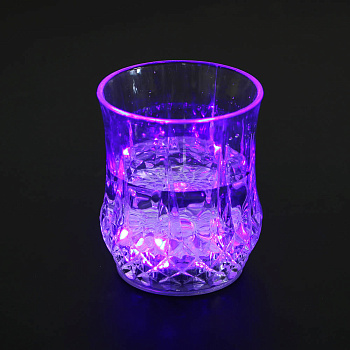 Стакан светящийся, 190мл, полистирол, 2хCR2016