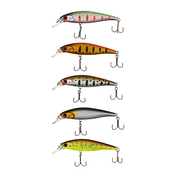 Воблер "Фрай Минноу" тм AZOR FISHING, F, 5,8гр, 75мм, 0,0-1,0м, 5 цветов