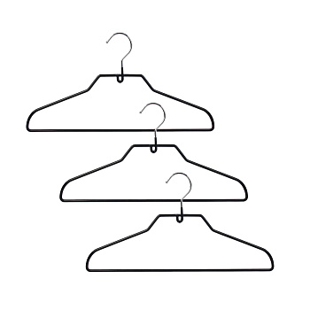 VETTA Набор вешалок 3шт металл с ПВХ покрытием 40см, (цвет mix), TCH-103*3