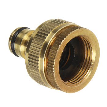 INBLOOM PROF+ Штуцер резьбовой для крана, с внутренней резьбой d1"-d3/4", латунь MY-313