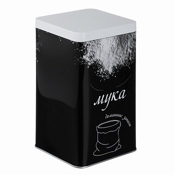 Банка для муки 17x10x10см, жесть, -368