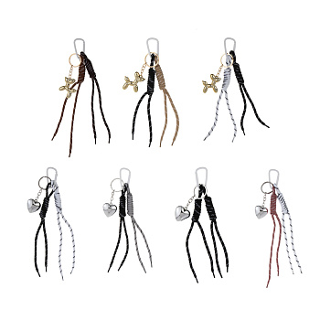Подвеска брелок шнур паракорд 2 шт и шарм игрушка тм ЮL, ПУ, нейлон, металл, 2 дизайна