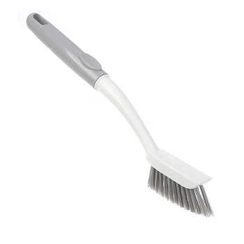 Щетка для труднодоступных мест, тм VETTA, 27 см, анатомич.ручка, полипропилен, полиэтилентерефталат