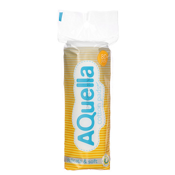 Ватные диски AQUELLA, 80 шт