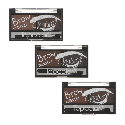 Тени для бровей 2-х цветные тм Topcolor, 5 гр, TC005