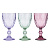 Набор бокалов для вина тм MILLIMI Ромб, 320мл, стекло, 3 шт, 3 цвета