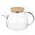 Чайник заварочный тм VETTA Эко, стекло, бамбуковая крышка,1000мл