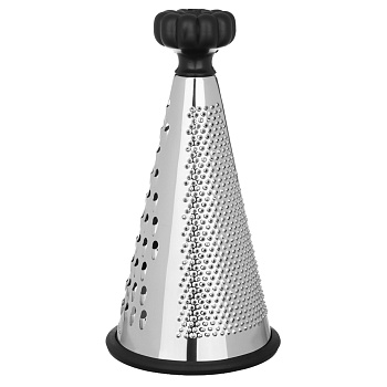 Терка 3-х сторонняя тм VETTA 25см, нерж.сталь, пластик. ручка