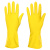 Перчатки тм VETTA Лайт, размер S, латекс, желтый цвет