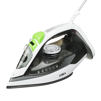 LEBEN Утюг 2800ВТ керам, антинакипь антикапля автооткл шнур 1,8м