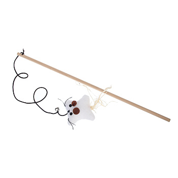 Игрушка-дразнилка для кошек, тм VETTA, дерево, целлюлоза, 40см