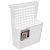 Контейнер Лофт навесной на дверцу 24,5х9х31см, пластик, белый Контейнер Лофт навесной на дверцу 24,5х9х31см, пластик, белый
