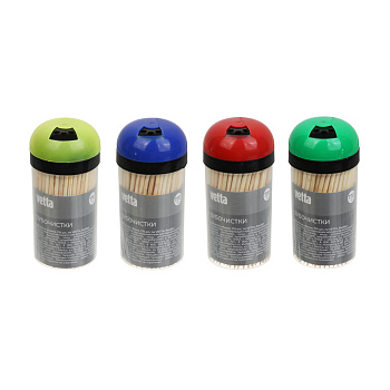 Зубочистки в банке 170 шт, тм VETTA, бамбук