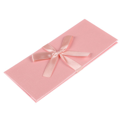 Конверт подарочный ДЛЯ ДЕНЕГ, с бантом, 172х83, розовый