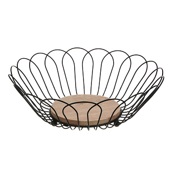 Корзина для фруктов тм Vetta углеродистая сталь, 14x27x9см