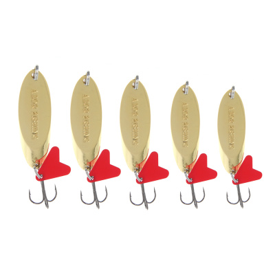 Блесна колеблющаяся тм AZOR FISHING, тип Кастмастер, цвет золото, 7,10,14,18,21,25гр, 6 видов