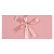 Конверт подарочный ДЛЯ ДЕНЕГ, с бантом, 172х83, розовый