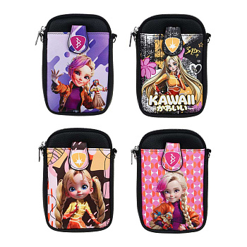 BY Русские Супергерои Сумка подростковая на длинном ремне, ПУ, 18х12х2,5см, 4 дизайна,РСГ25-04