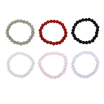 ЮНИLOOK Браслет кошачий глаз, d7см, d бусин 0,8мм, 6 цветов, стекло, #1