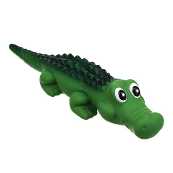 Игрушка для собак тм VETTA, с пищалкой, крокодил, винил, 32см
