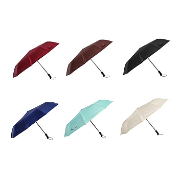 Зонт универсальный автомат, диаметр 102 см, 10 спиц, металл, полиэстер, UF, 6 цветов