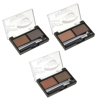Тени для бровей 2-х цветные тм Topcolor, 5 гр, TC005