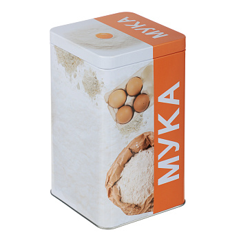 Банка для муки 17x10x10см, жесть