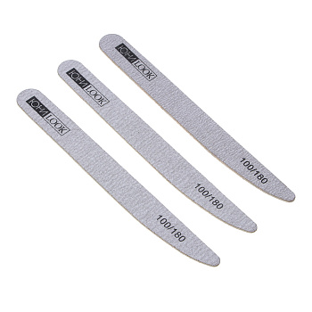 Набор пилок для ногтей тм ЮL 2-х сторонние, 3 шт, 100/180 и 180/240 грит, щепа, 17,8 см