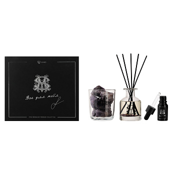 BY STAS MIKHAILOV Набор подарочный, диффузор 150мл, арома кристаллы, аромат Pomegranate Noir