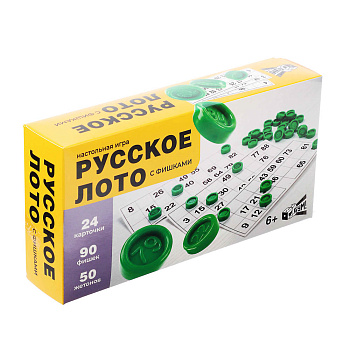 Лото русское с пласт. фишками