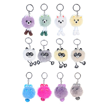 ИГРОЛЕНД Подвеска мягкая "Пушистик",до 10 см, полиэстер, иск. мех, 3 вида