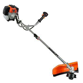 ЕРМАК Бензотриммер, 1,75 кВт/2,0 л.с., нож 255мм, кат.420мм, 2,4 мм, разборная штанга