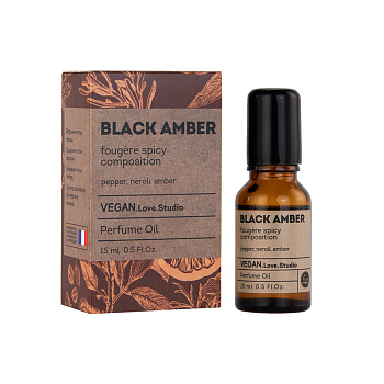 Парфюмерное масло Vegan.Love.Studio, Black Amber, 15 мл