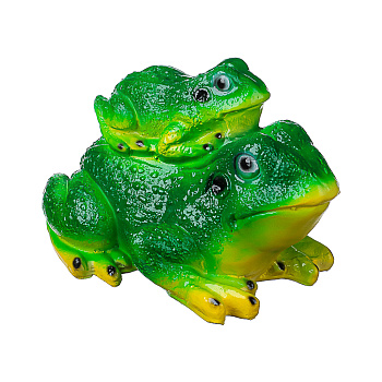 Фигура садовая Две жабы 16х27см гипс