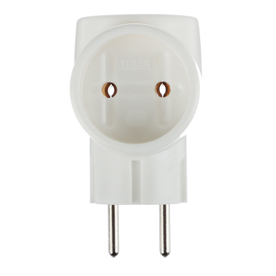 TOKER Разветвитель 3 гнезда, 6А, 3T, белый